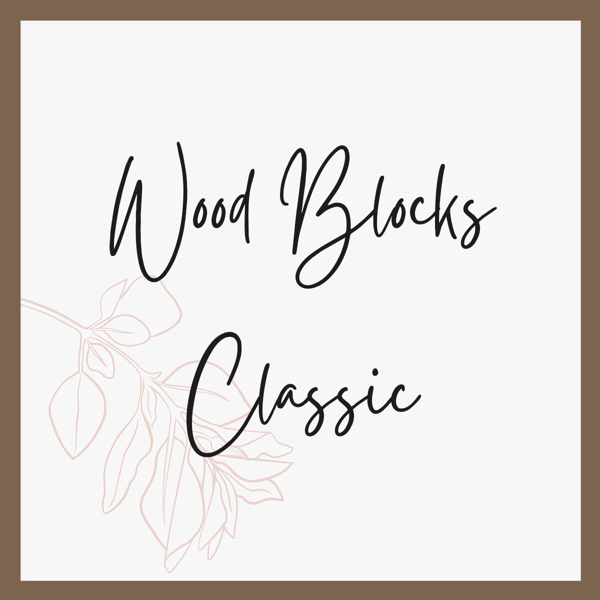 Classic Wood Block Set