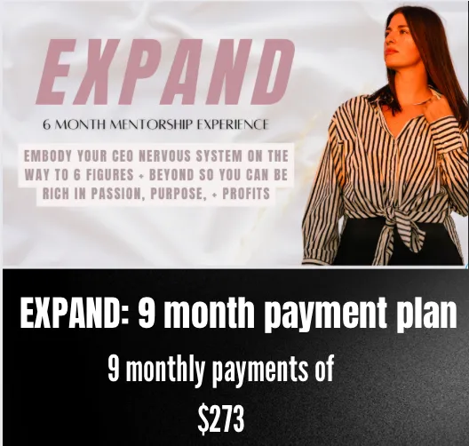 EXPAND: 9 month payment plan (Presale)