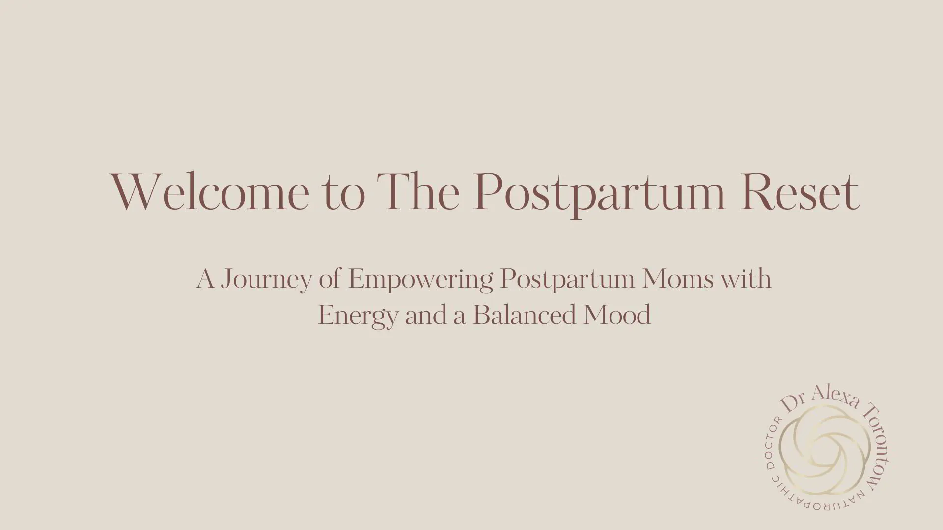 The Postpartum Reset