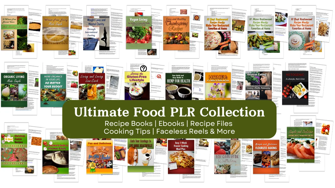 Free Food Content Starter Pack with PLR - JV Info