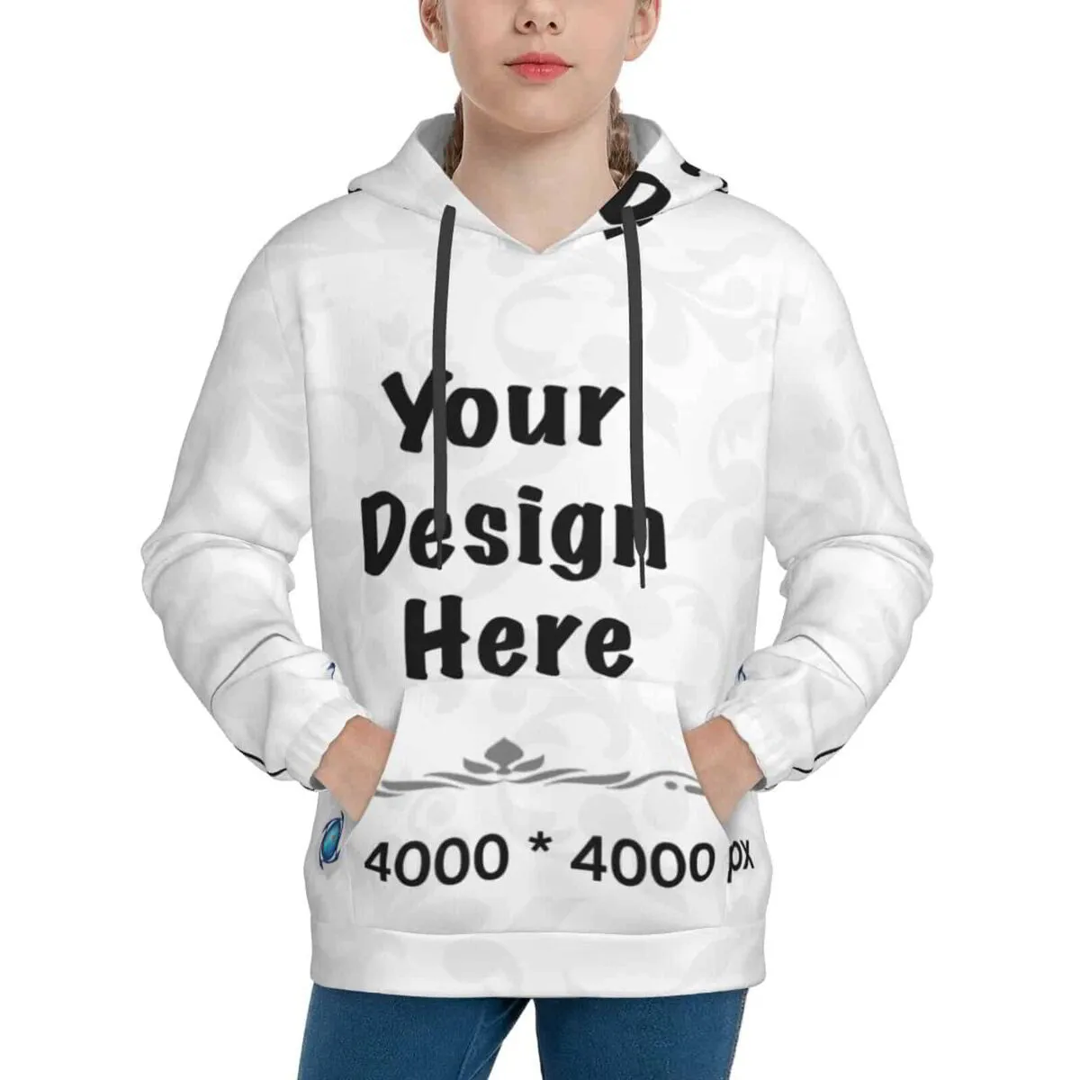 Unisex Teen Hooded Sweatshirt