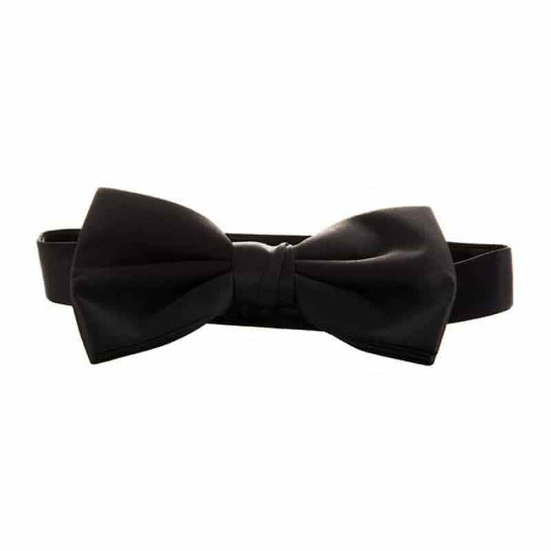 Bow Tie – Black Ribbon and Hook