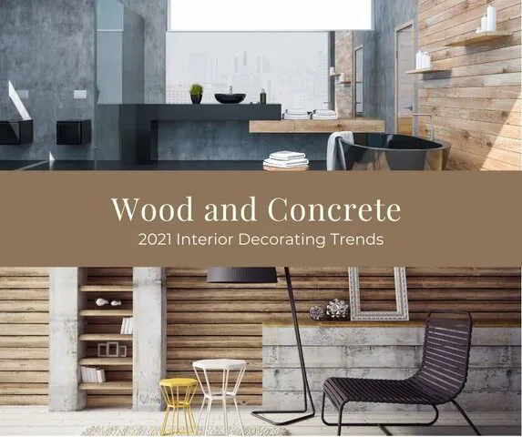 Wood and concrete finishes
