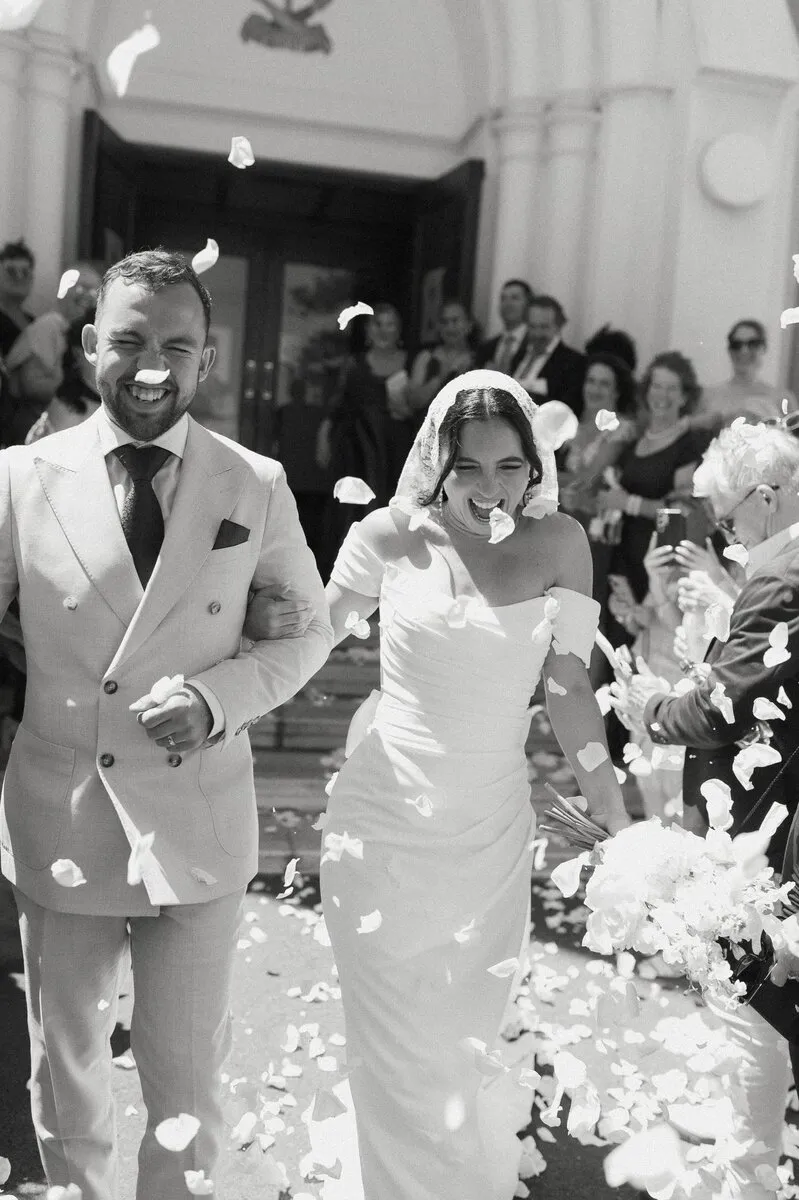 Timeless bridal and groom portrait