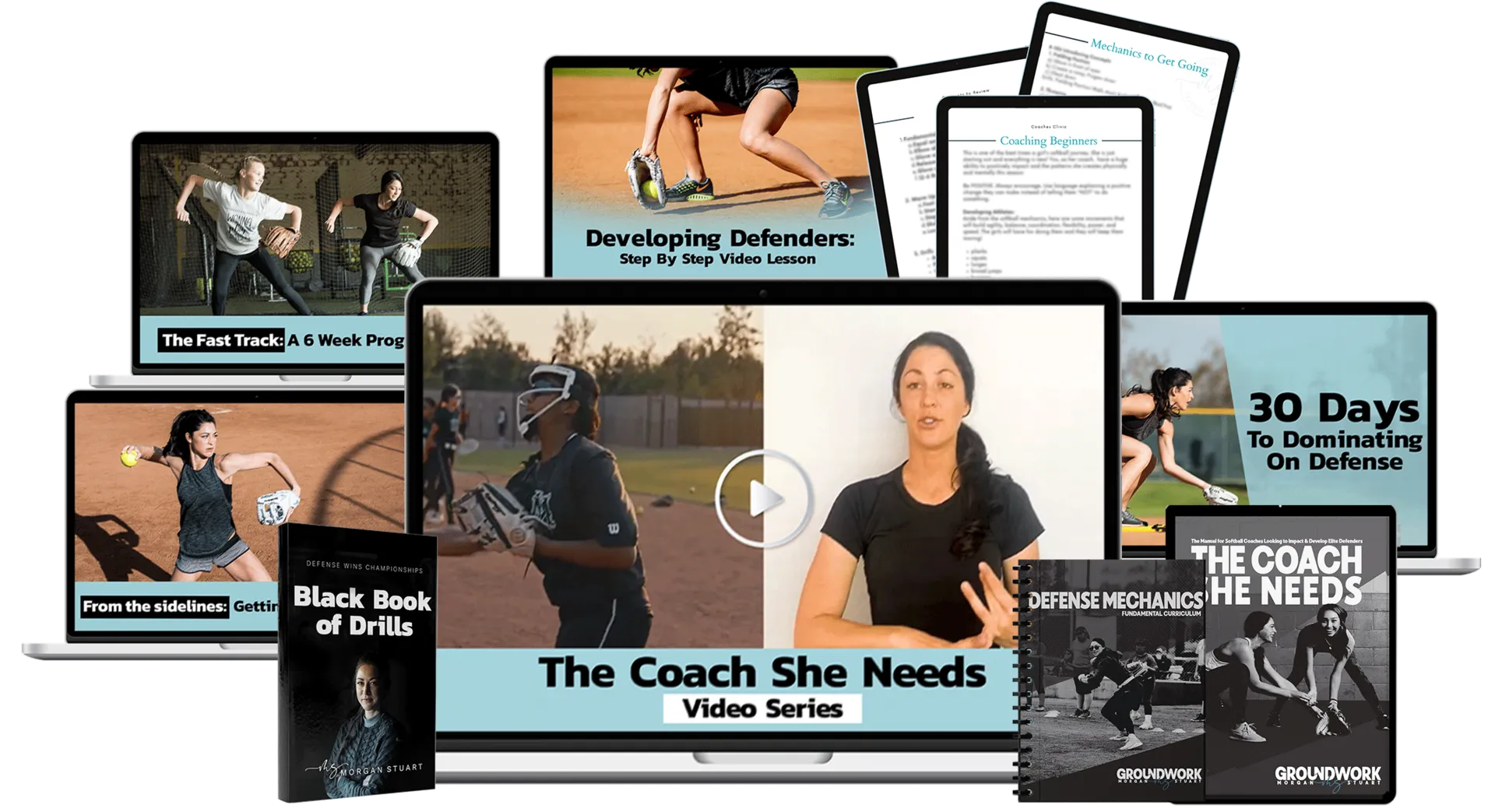 The Ultimate Softball Coaches’ Bundle! - Organization >> 2 Coaches Manuals & 20 Black Books