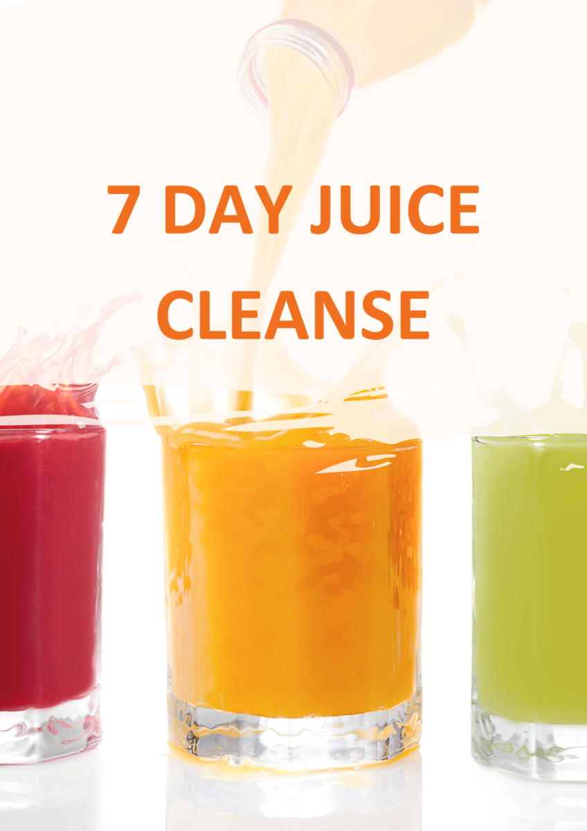 7 day Juice Cleanse, practical and education tools to carryout a juice fast