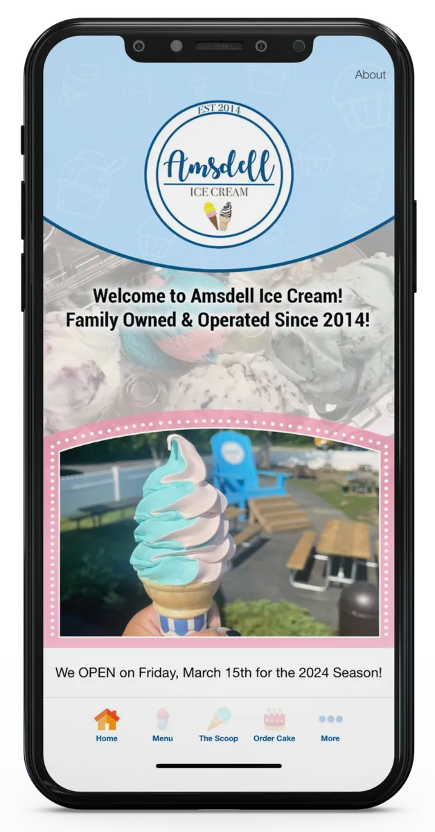 Amsdell ice cream 2025 menu