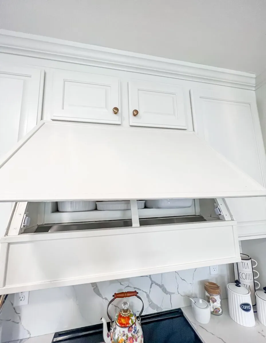 DIY Kitchen Range Hood With Storage!