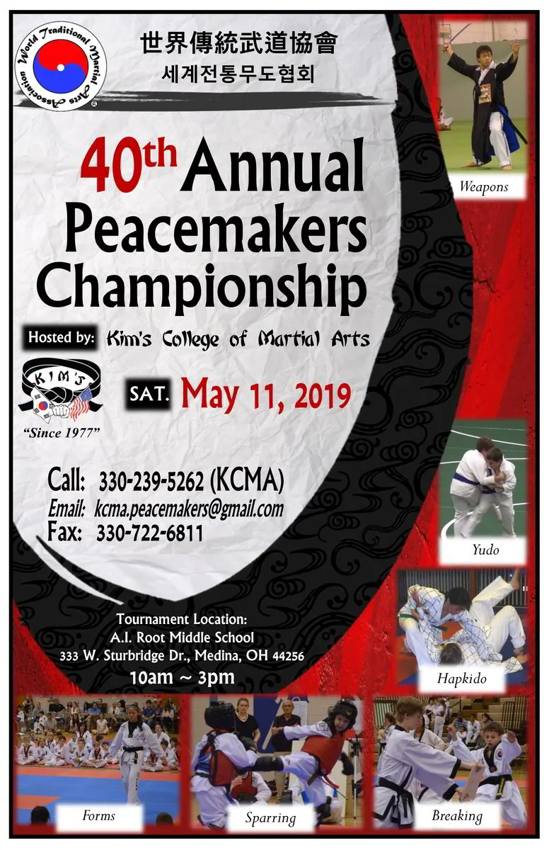 40th Annual Peacemakers Championship *NO CLASSES