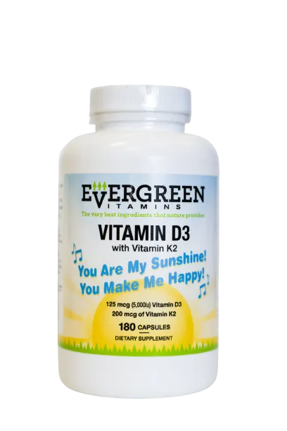 Vitamin D3 with K2 5000iu/200mcg K2