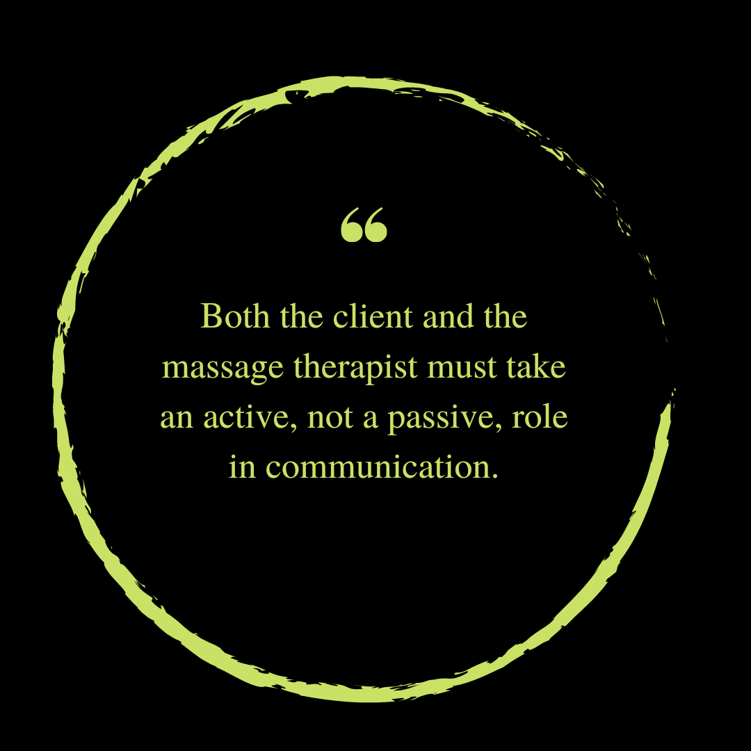 Speak Up Communication In Massage