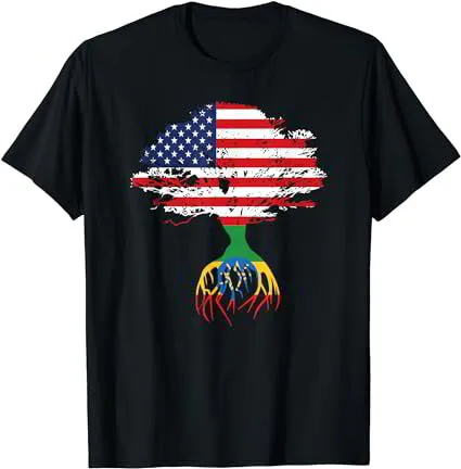 Ethiopian Ethiopia T-Shirt Gift For Ethiopian People T-Shirt