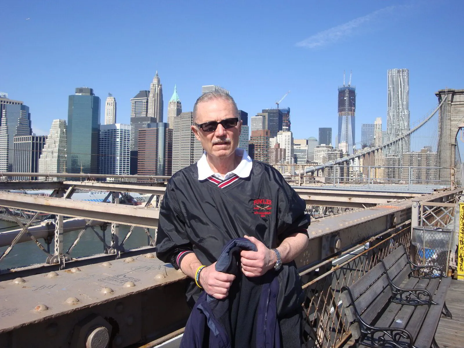Bill Feaver on the Brooklyn Bridge