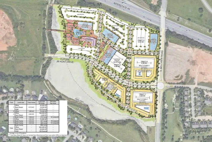Brookhollow Mixed Use Development in Rogers, Arkansas 