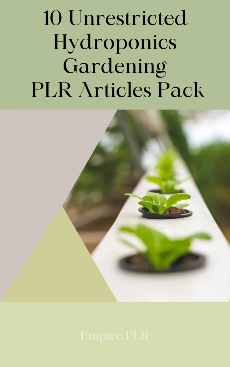 6 Unrestricted Hydroponics PLR Articles Pack