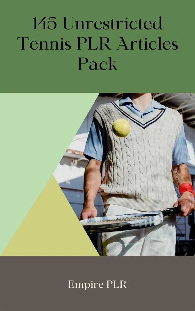 145 Unrestricted Tennis PLR Articles Pack