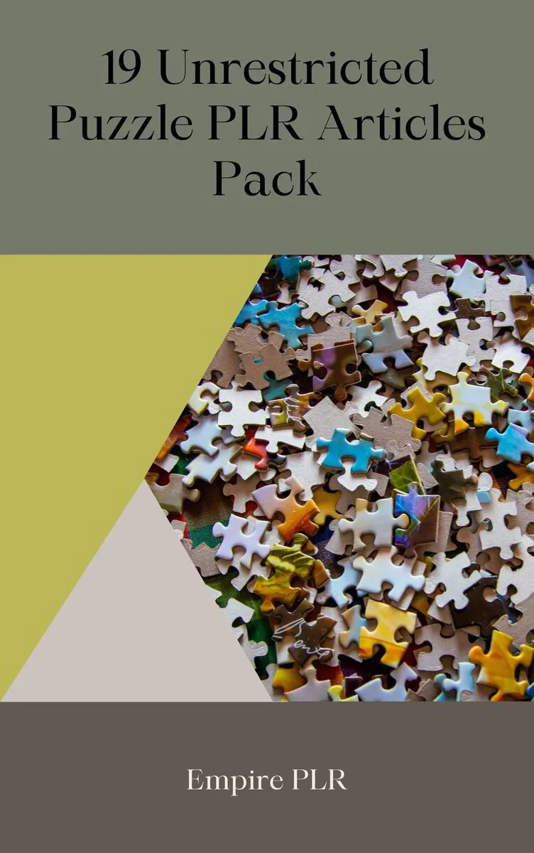 19 Unrestricted Puzzles PLR Articles Pack