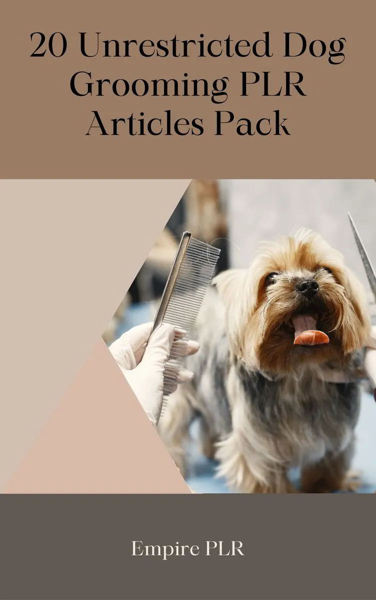 20 Unrestricted Dog Grooming PLR Articles Pack