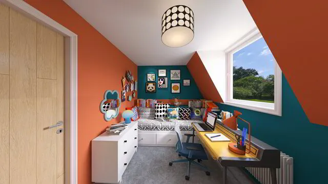 Cosy, ibrant child bedroom