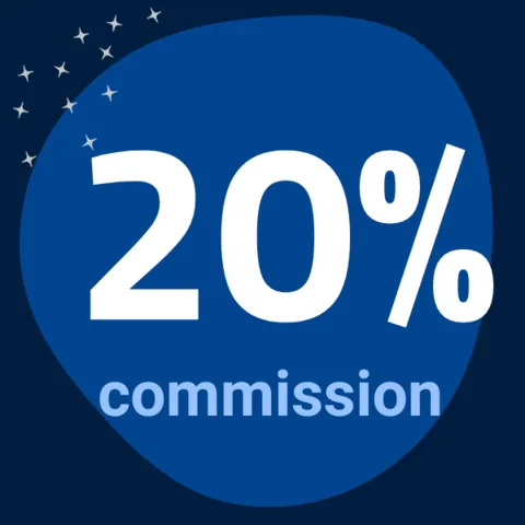 20% commission