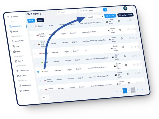 Auto Translate Conversations