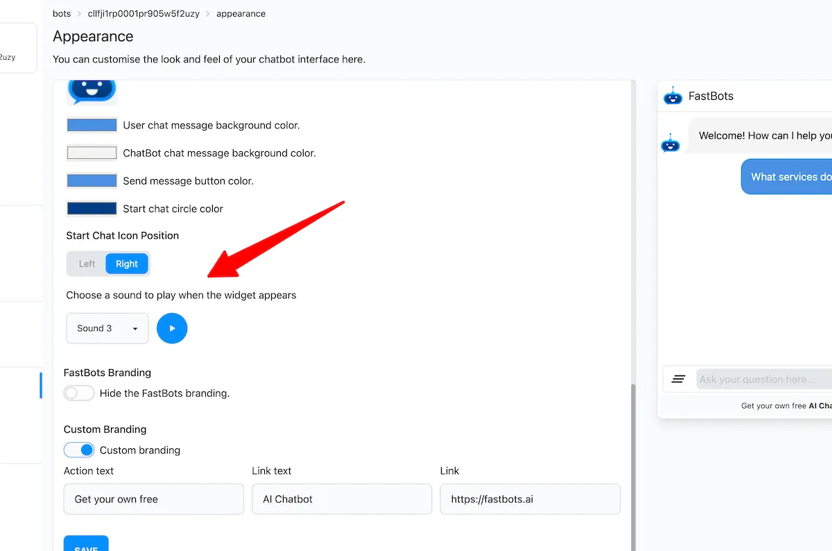 FastBots.ai Updates - Widget Loading Sounds