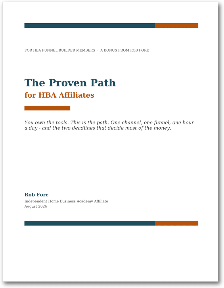 Cover of The Proven Path for HBA Affiliates