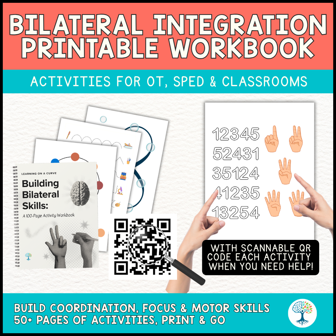 Building Bilateral Skills | 95-Page OT Workbook for Bilateral ...