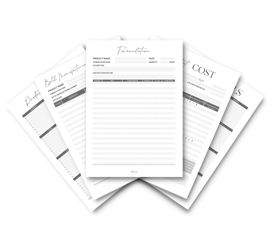Formulator Worksheets