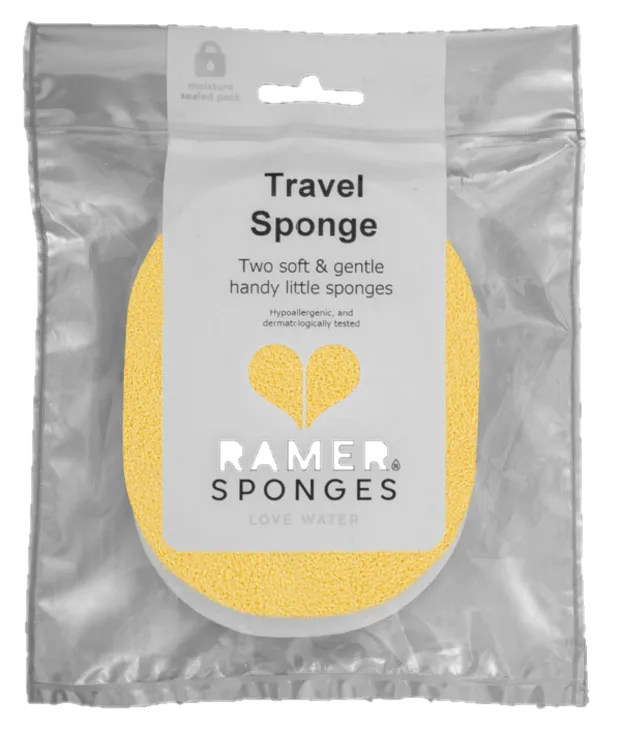 Ramer Travel Sponges Yellow & White
