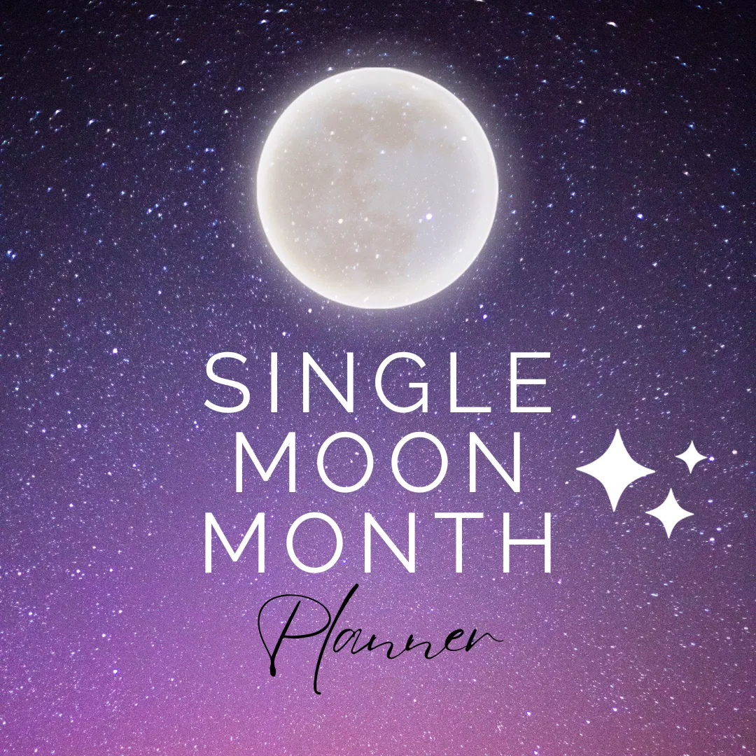 Single Month Moon Planner