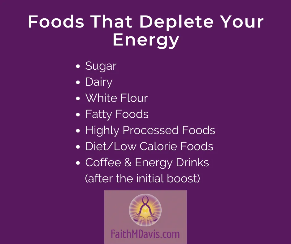Foods That Deplete Your Energy