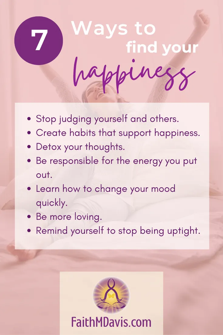 Ways to Find Happiness Infographic