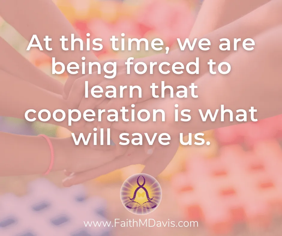Cooperation Will Save Us