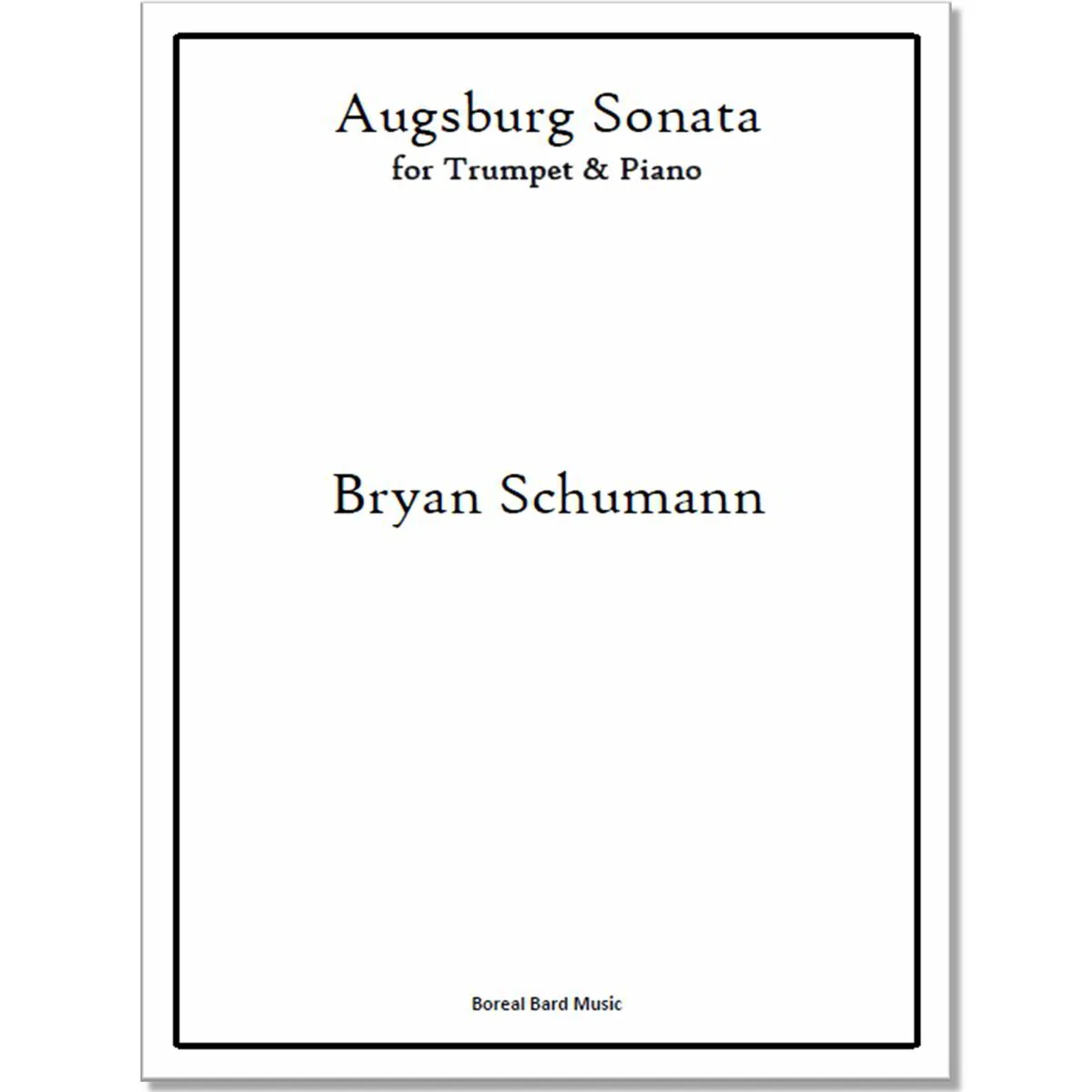 Augsburg Sonata for Trumpet & Piano (sheet music)