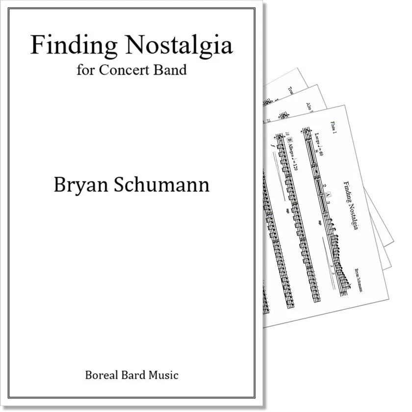 Finding Nostalgia for Concert Band (sheet music)