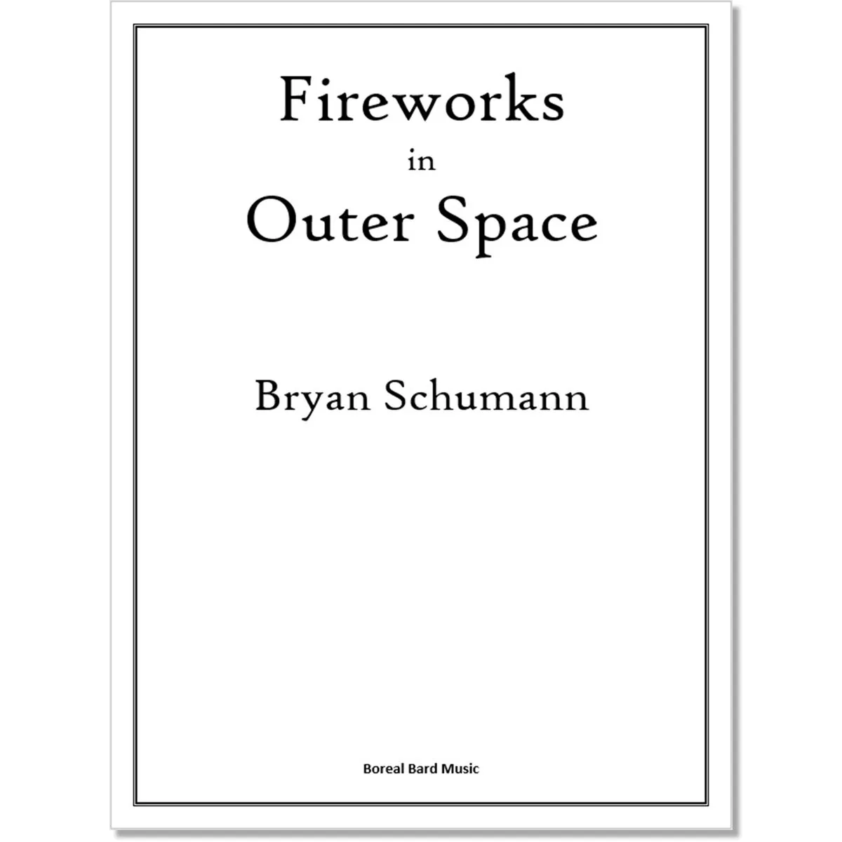 Fireworks in Outer Space (sheet music)
