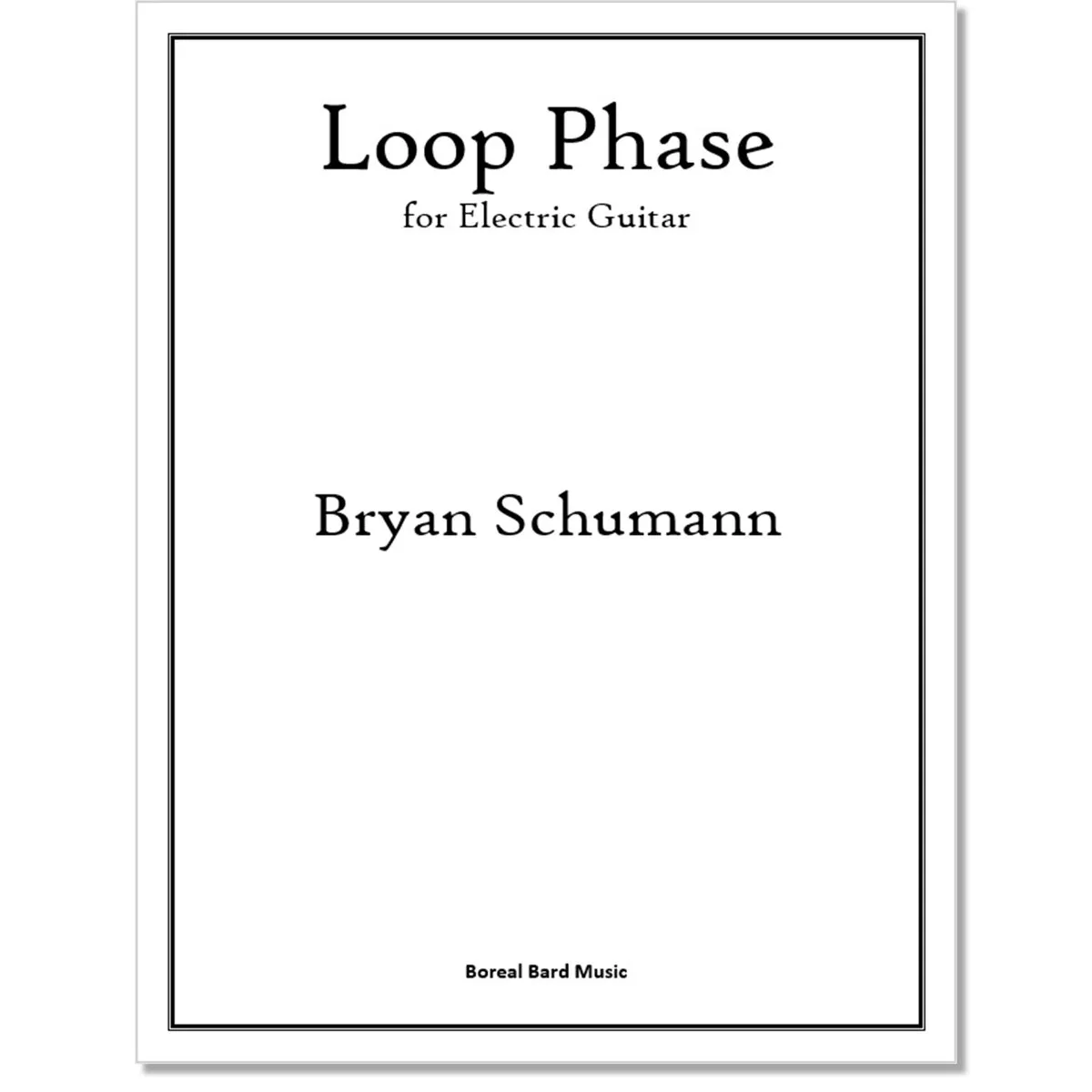 Loop Phase for Electric Guitar (sheet music)