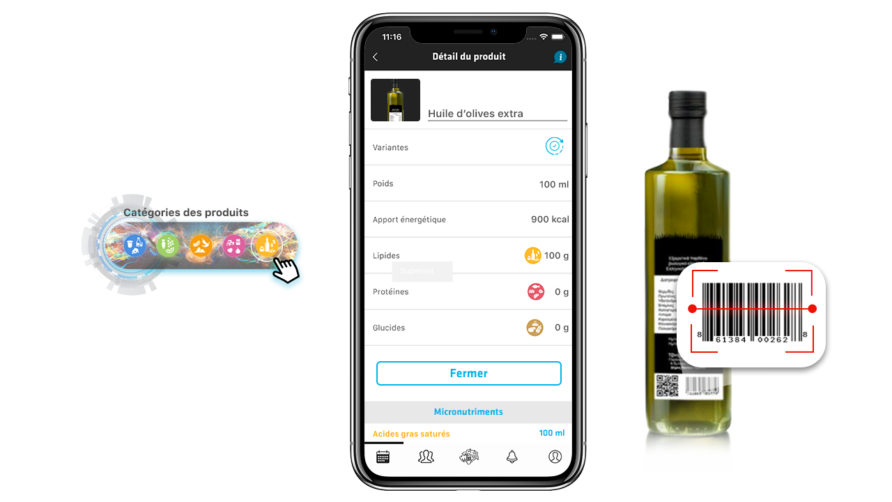image scanner d'aliments app inithy