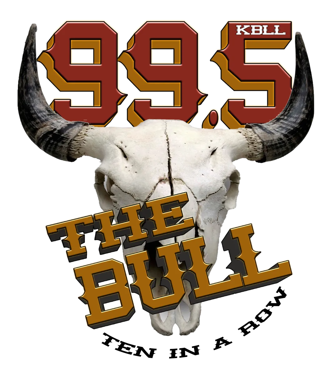 99.5 The Bull Logo