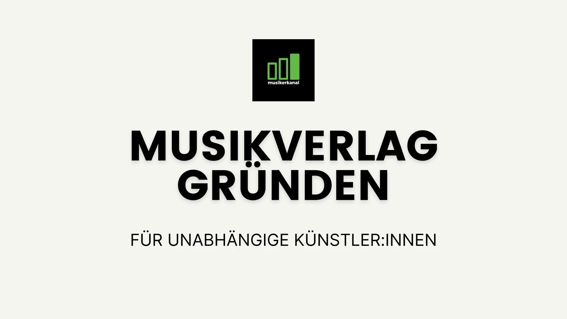 Musikverlag gründen in 2024