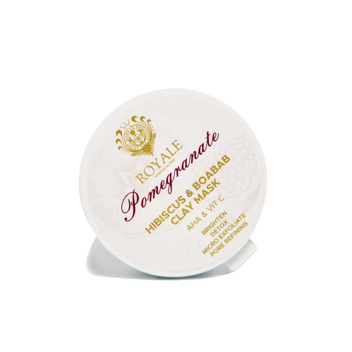 Sample ROYALE POMEGRANATE CLAY MASK WITH HIBISCUS & BOABAB POWDERS 10ML