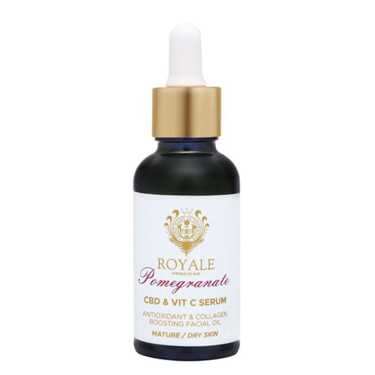 ROYALE POMEGRANATE OIL CBD & VIT C SERUM 30ML