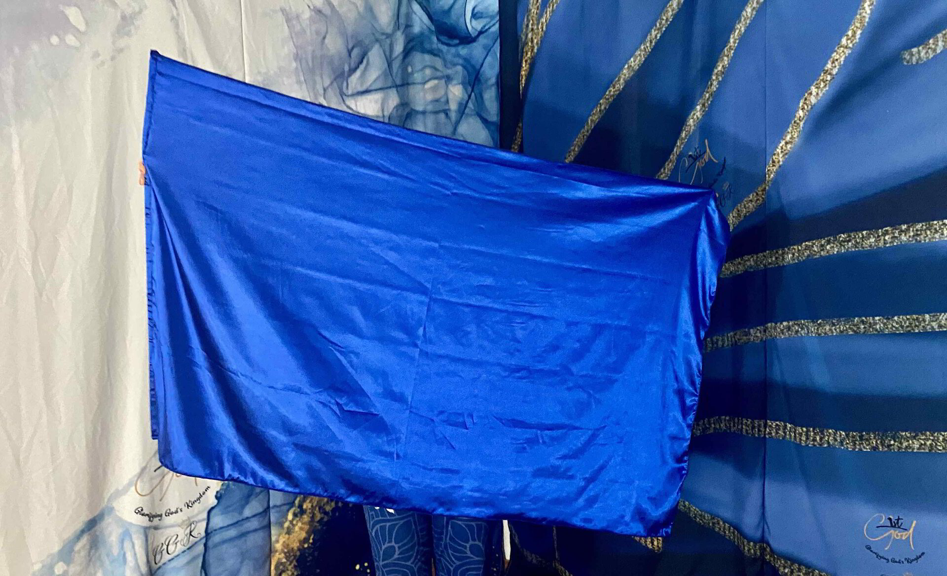 Worship Flag Plain Royal Blue