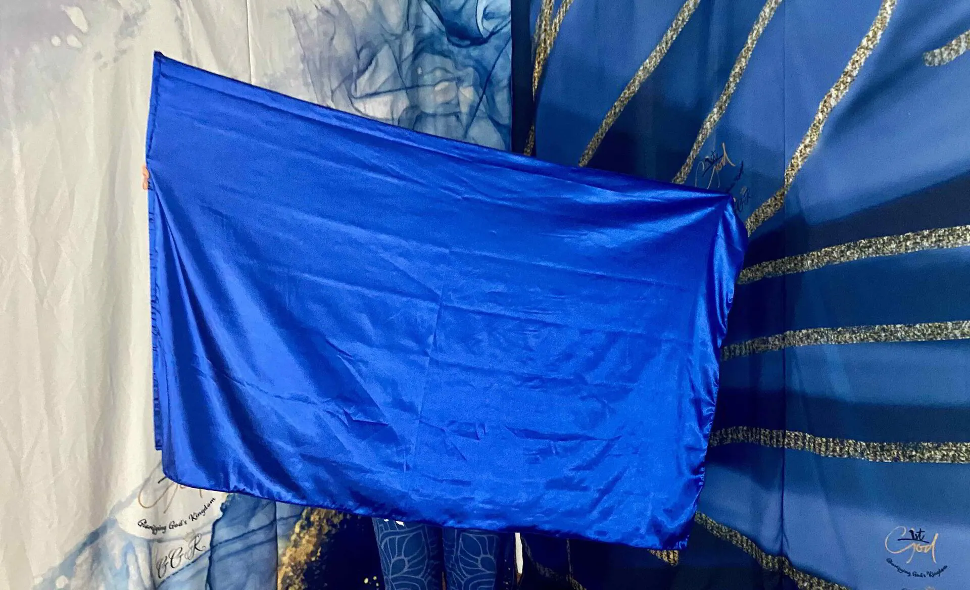 Worship Flag - Plain Royal Blue 