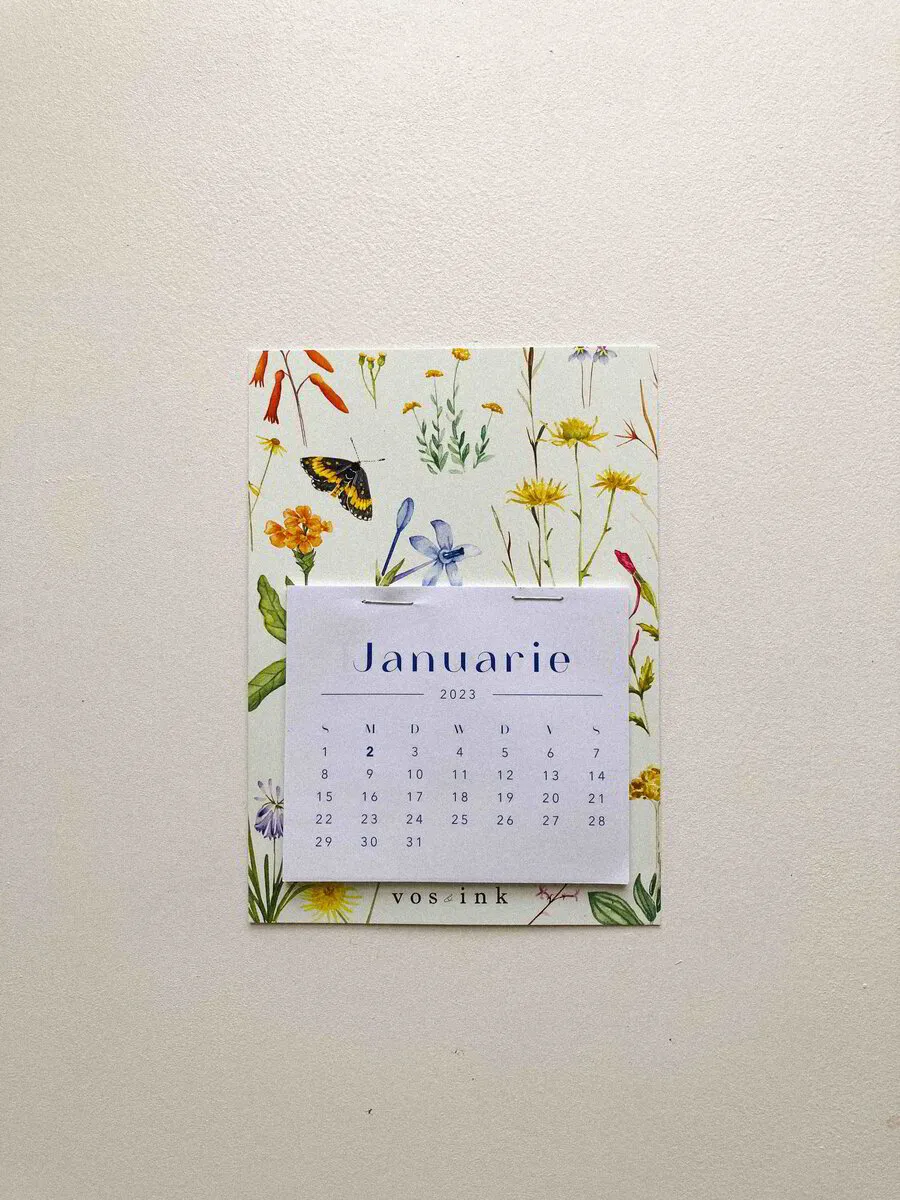 Mini Fridge Calendar- Grasslands series 