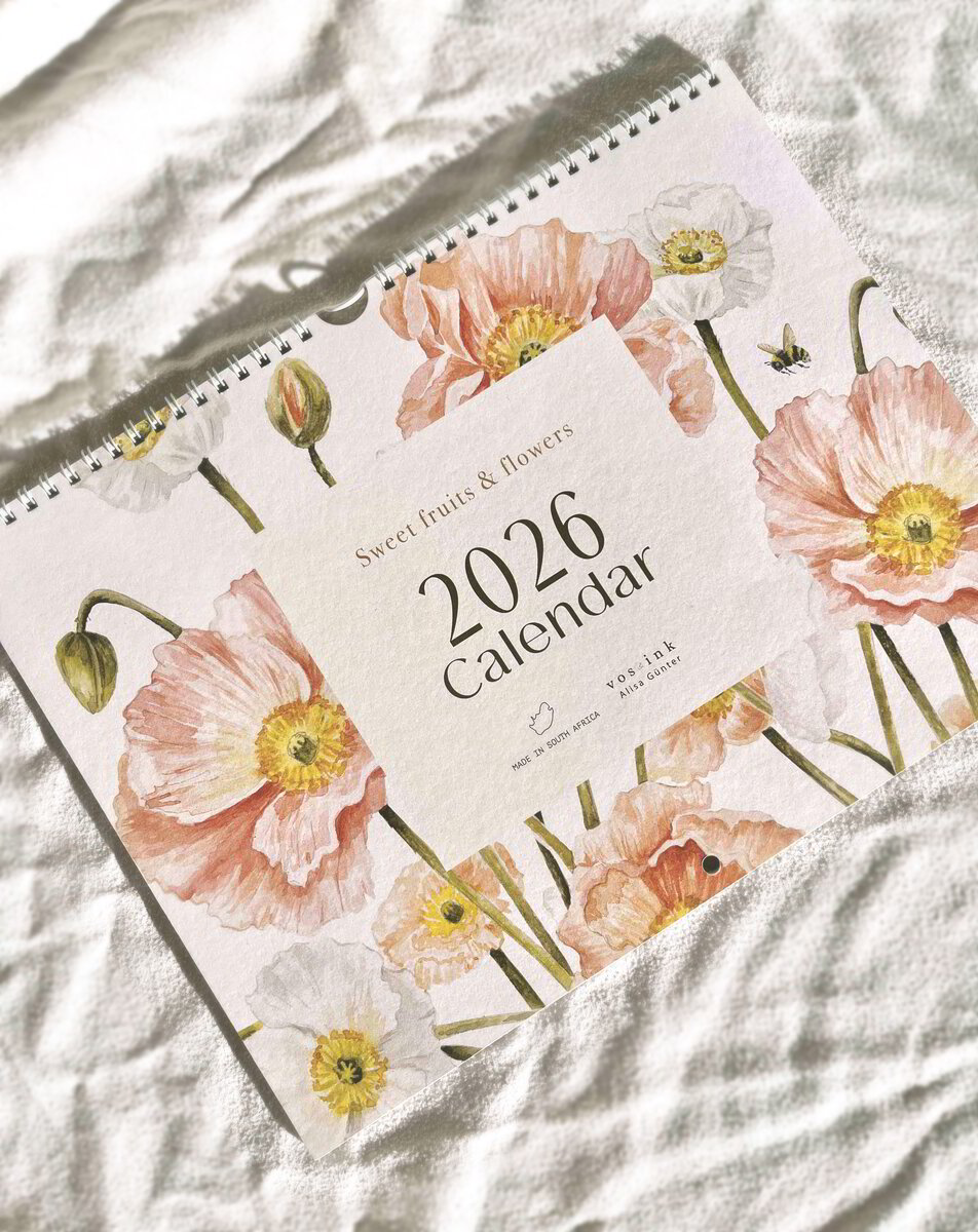 2026 Calendar- Sweet Fruits & Flowers