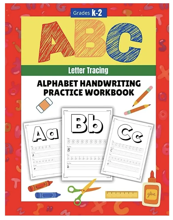 ABC Letter Tracing Alphabet Handwriting Practice Workbook
