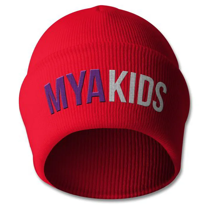 Mya Kids Red Youth Beanie 