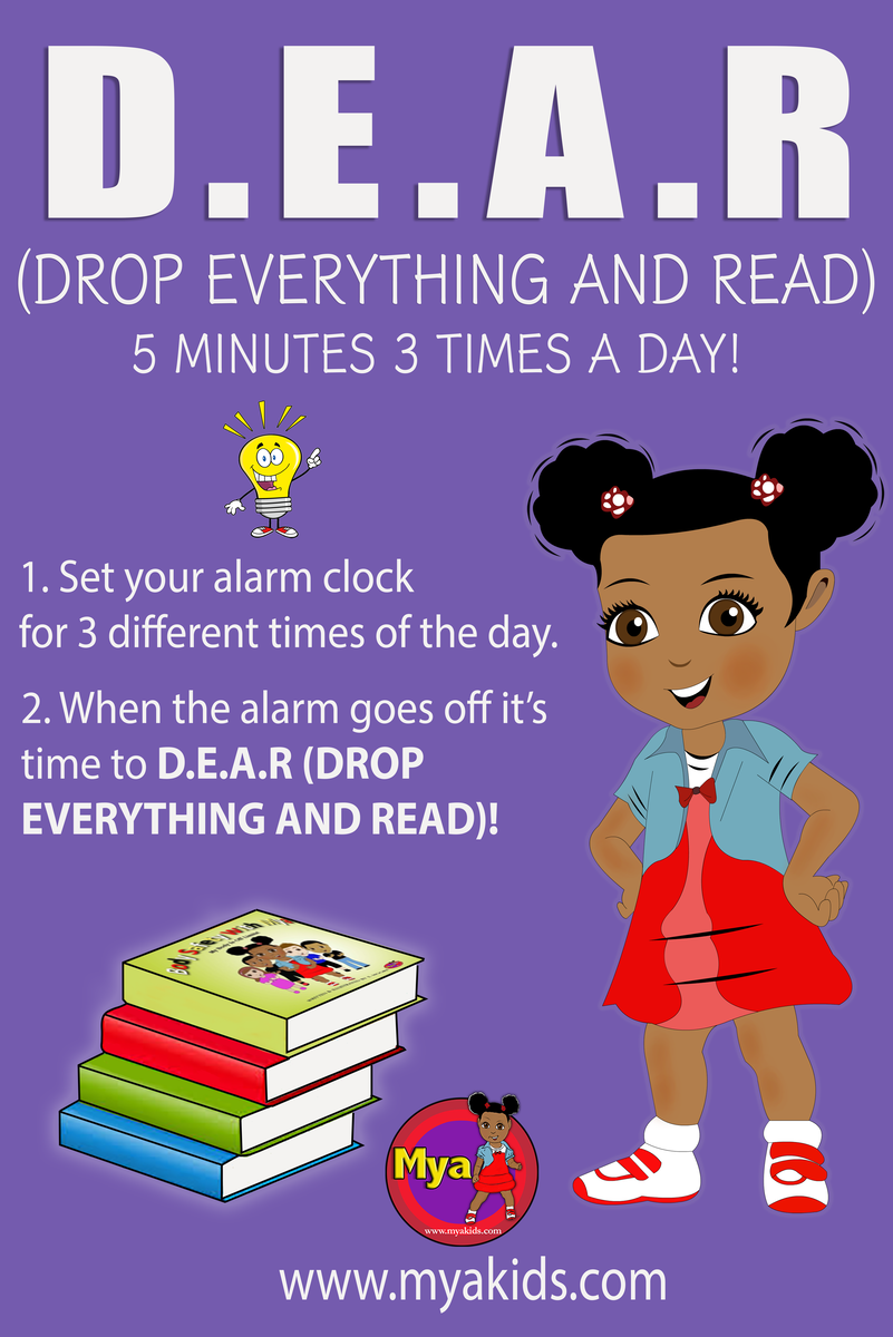 D.E.A.R Drop Everything And Read Wall Poster